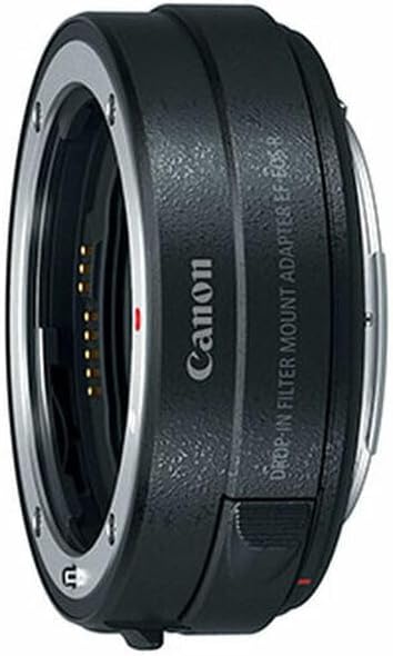 Canon 3442C005 Bajonettadapter EF-EOS R mit Einsteckfilter (C-PL: Zirkularpolfilter A), Schwarz Adap