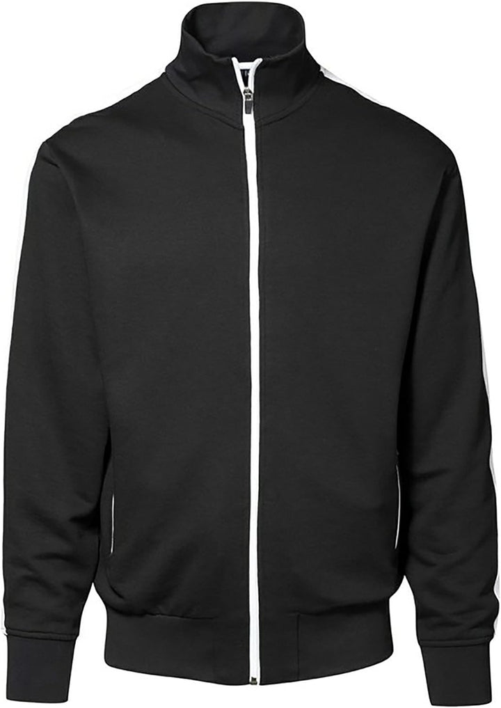 ID Herren Sweatjacke CARDIGAN m. Kontraststreifen (3XL, navy)