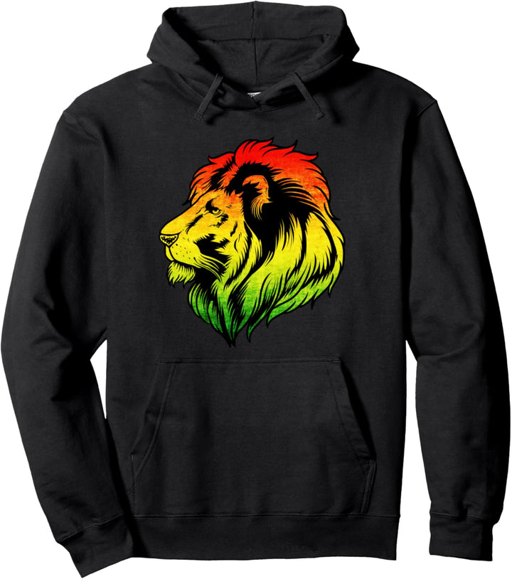 Reggae Musik Löwe Geschenk - Rasta Rastafari Pullover Hoodie
