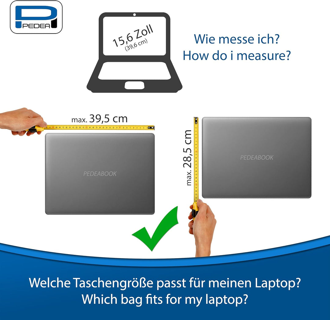 Pedea Laptoptasche 17,3 Zoll Blau, 17,3 Zoll Blau