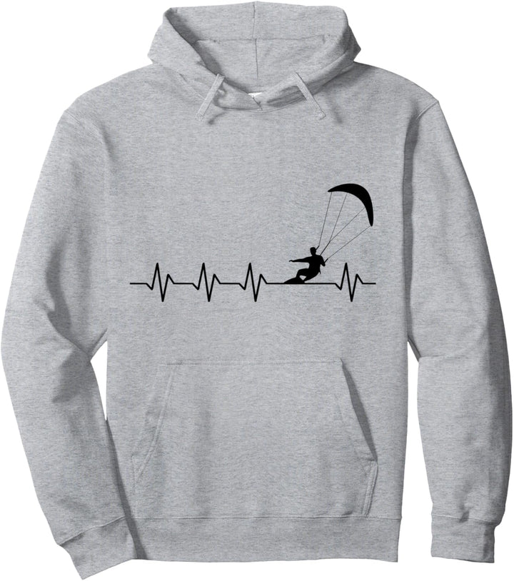 Windsurfen - Herzschlag Design Pullover Hoodie