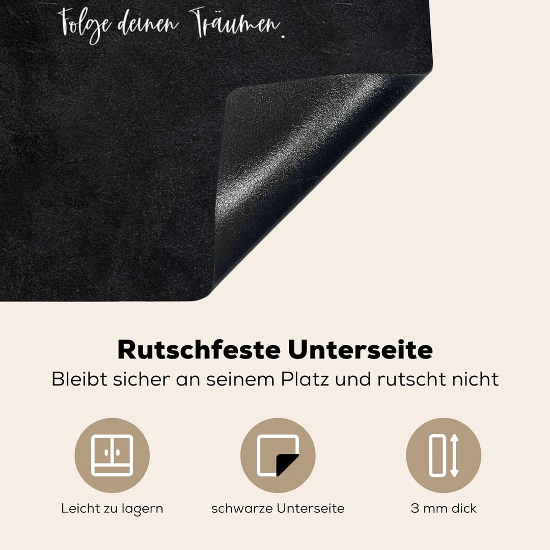 KitchenYeah© Herdabdeckplatte Einteilig Ceranfeld Abdeckplatte Küche Deko Ceranfeldabdeckung Herdabd