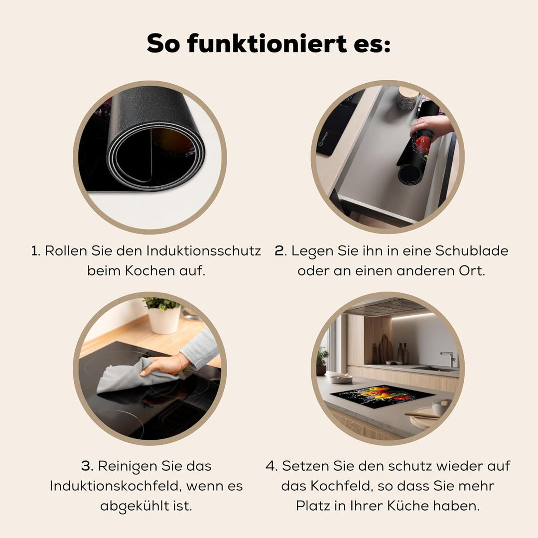 KitchenYeah© Herdabdeckplatte Einteilig Herdabdeckung Abdeckplatte für Ceranfeld Abdeckung Induktion