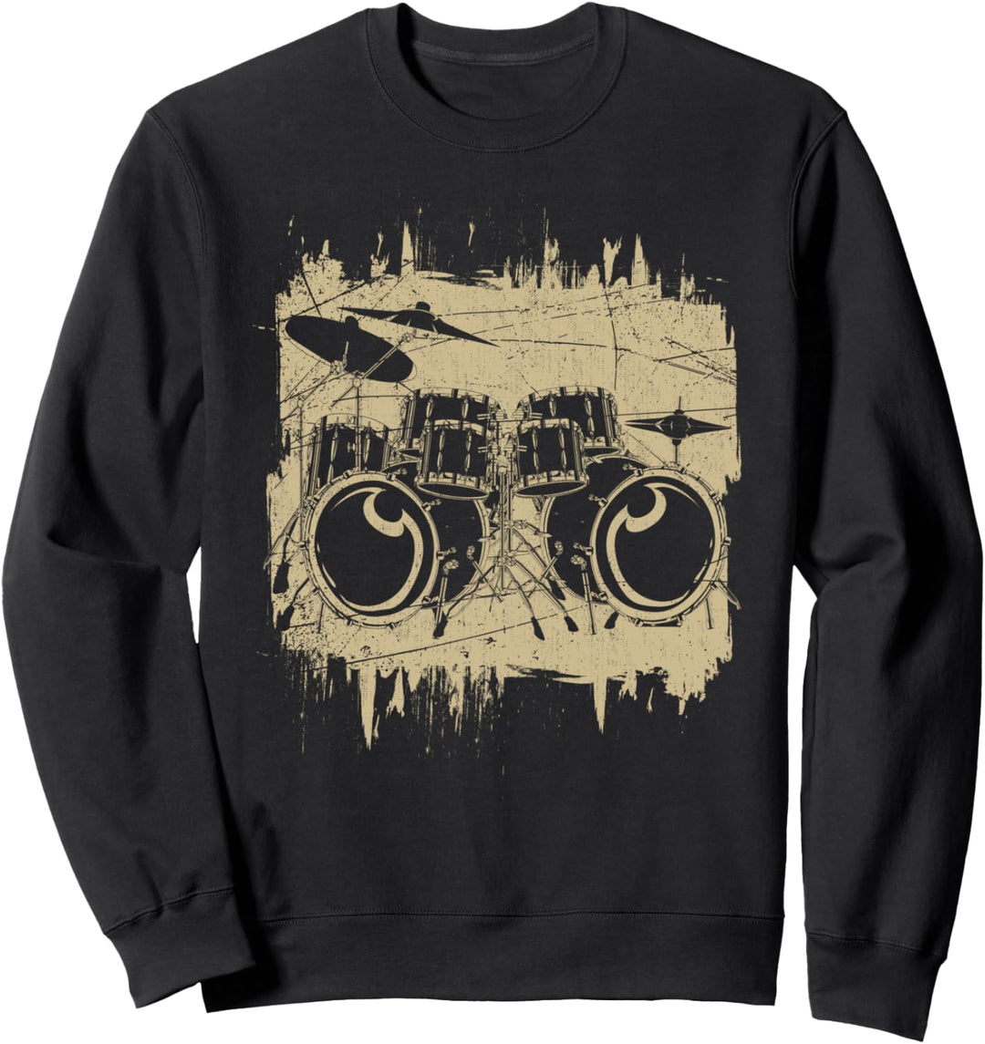 Musikinstrument Hobby Schlagzeuger Drummer Schlagzeug Sweatshirt