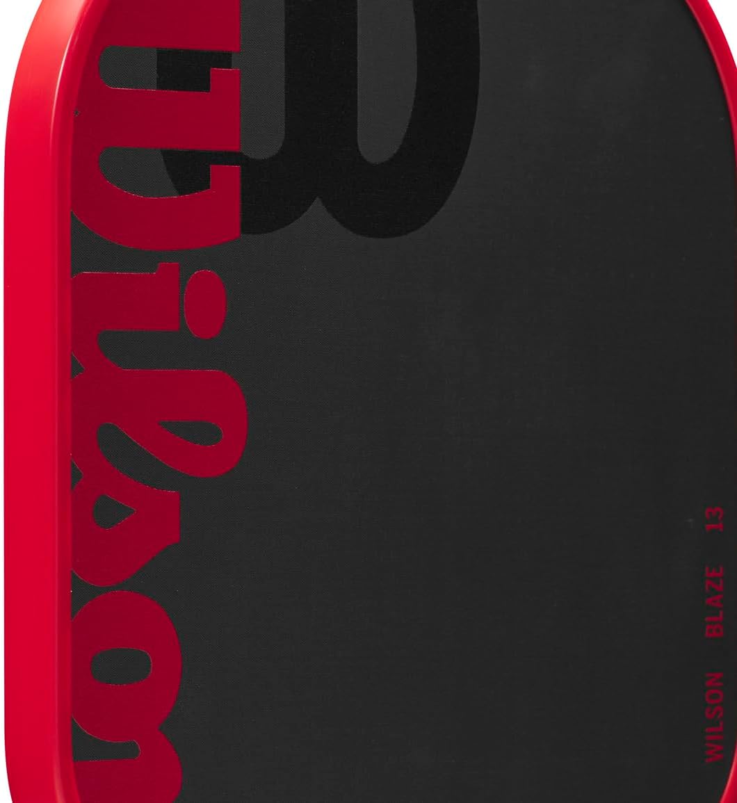 Wilson Blaze Series Pickleball-Paddel, Griffgrösse 6,4 cm, Schwarz/Rot Blaze Black / Red, Blaze Blac