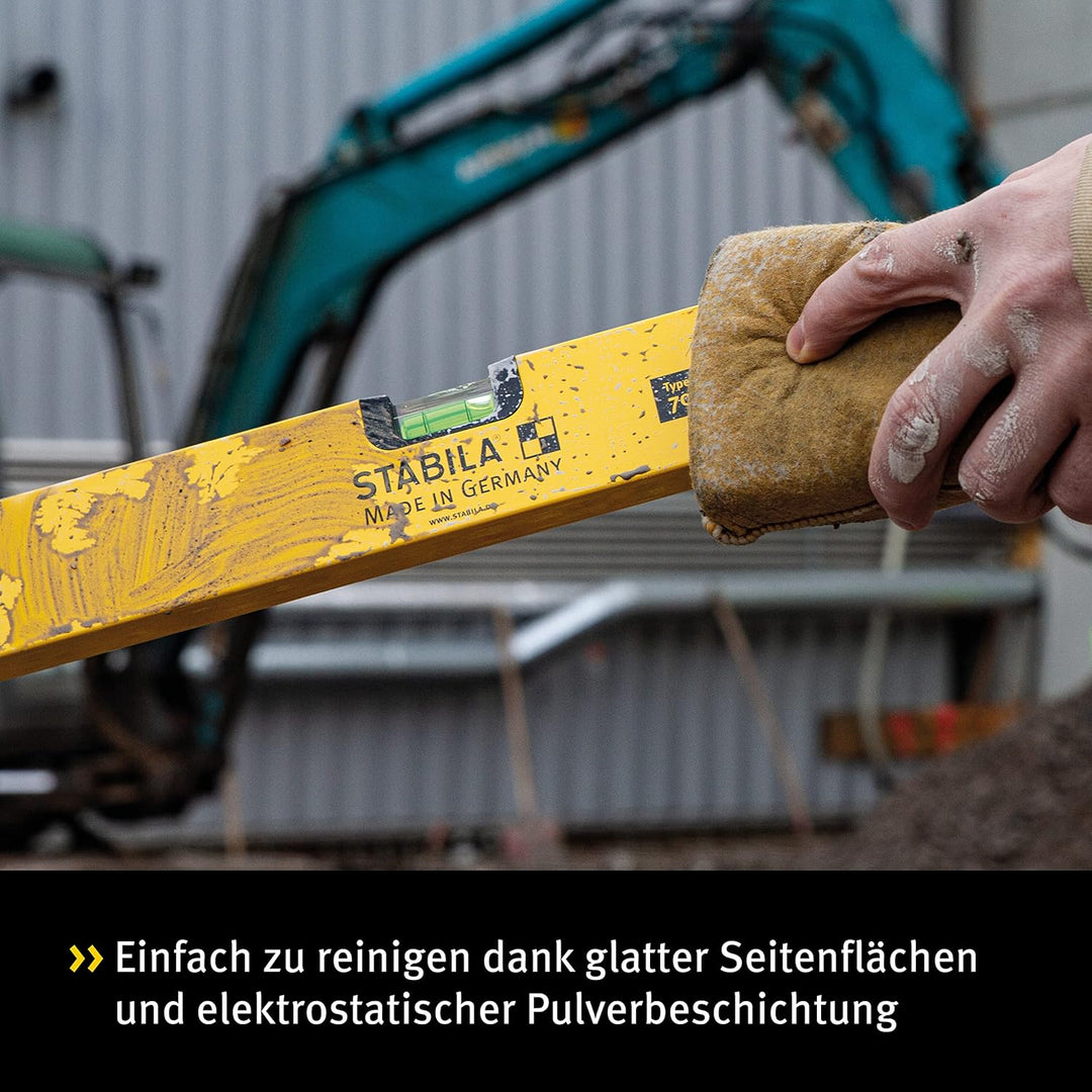 STABILA Magnet-Wasserwaage Type 70 M, 30 cm, leichtes Alu-Profil, starkes Seltenerd-Magnetsystem, 1