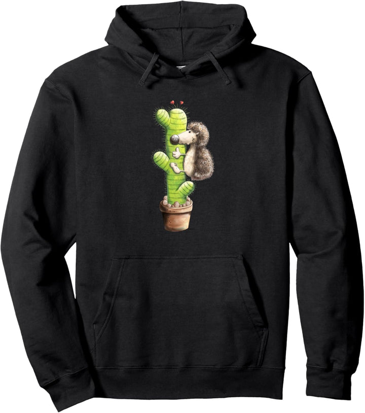 Igel In Love I Kaktus Und Igel Pullover Hoodie