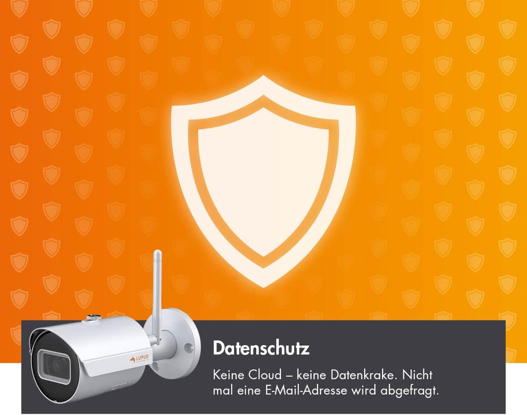 Lupus LE202 WLAN IP Kamera, Mini Überwachungskamera für aussen, SD Aufzeichnung, Deutscher Herstelle