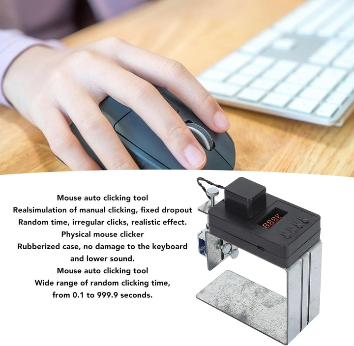 Automatisch Tastaturklicker, Physischer klick -Mausklicker, Einstellbare Höhe Automatisch Zufällig k