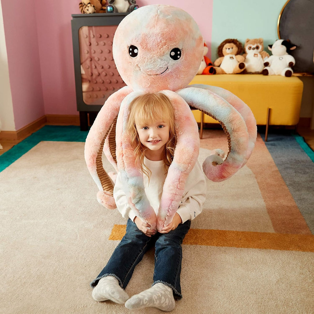 IKASA Gross Krake Octopus Stofftier Riesenkrake Plüschtiere für Kinder,75cm Gross Kuscheltier Plüsch