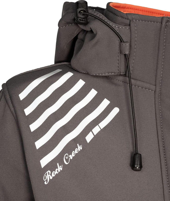 Rock Creek Damen Softshell Jacke Mantel D-491 L Anthrazit, L Anthrazit