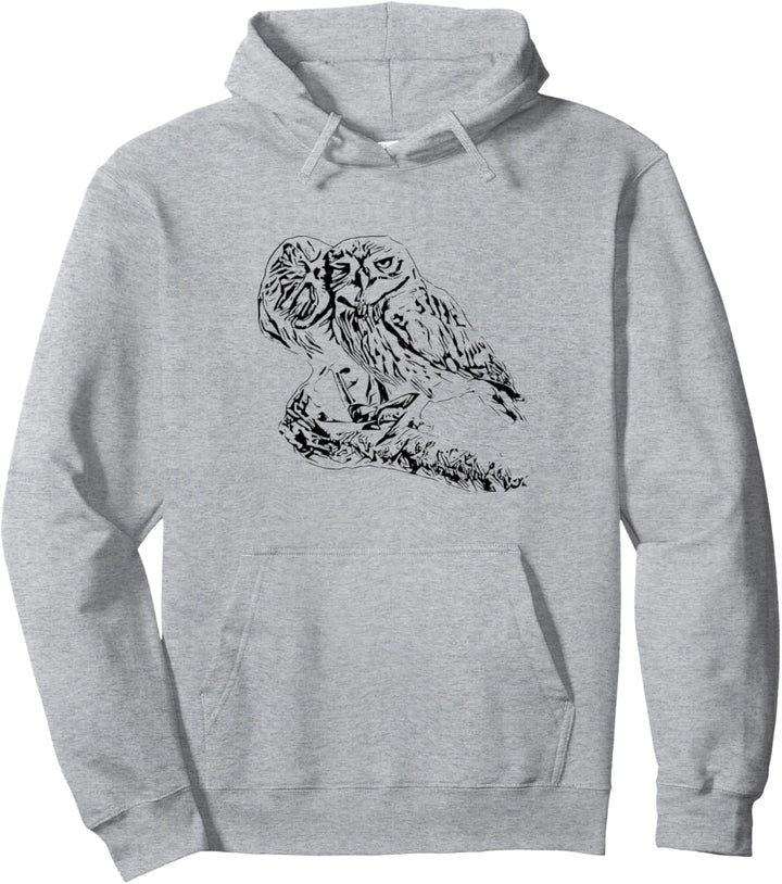 Eule Motiv Raubvogel Vögel Tiere Schnabel Krallen Eulen Pullover Hoodie