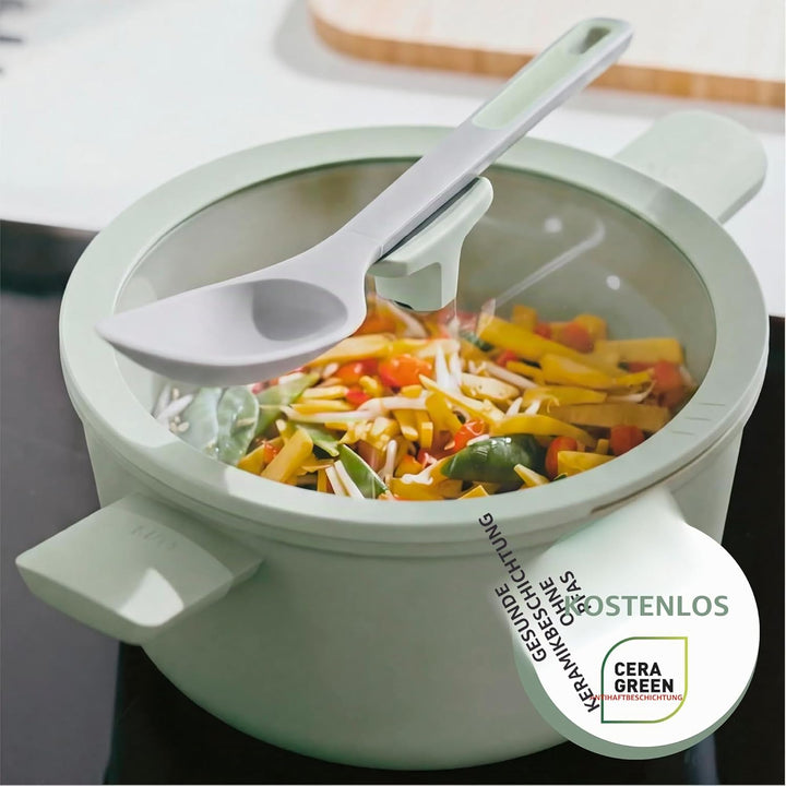 BergHOFF Leo Balance Kochtopf (20cm) - Topf induktion - Suppentopf mit Deckel - Topf klein - non sti