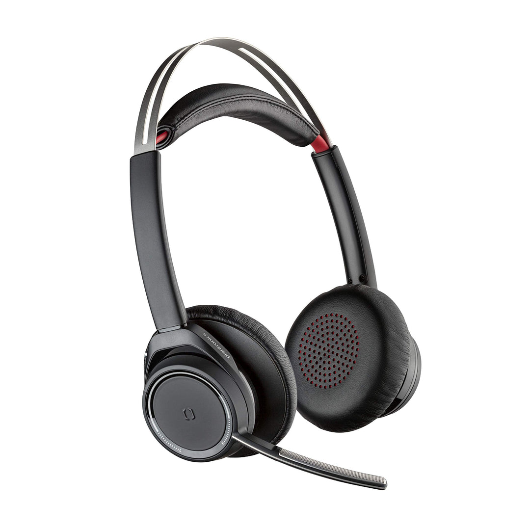 Poly - Voyager Focus UC (Plantronics) - Bluetooth Dual-Ear (Stereo) Headset mit Bügelmikrofon - USB-