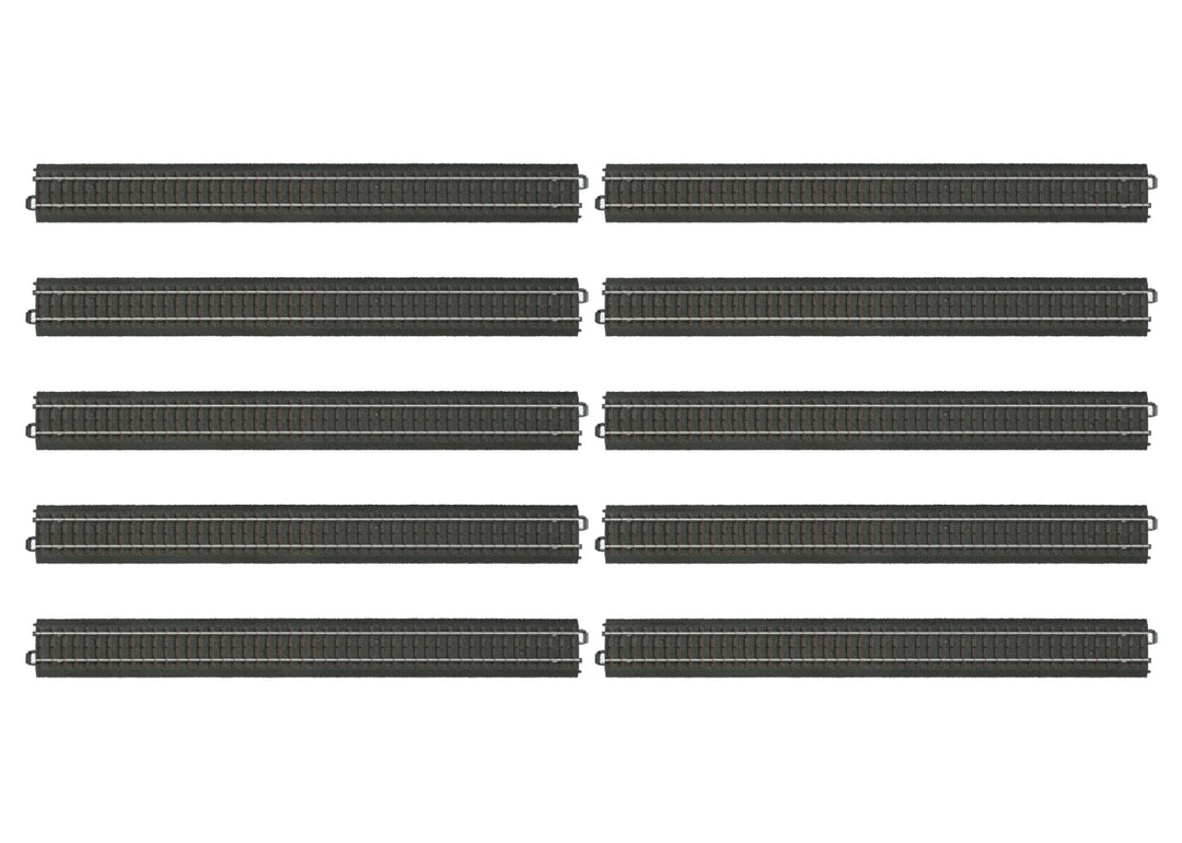 Märklin 24360 - Gerades Gleis, 10er Set, C-Gleis, Spur H0