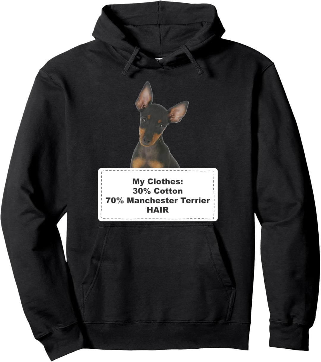 Funny Shedding Dog Manchester Terrier Pullover Hoodie