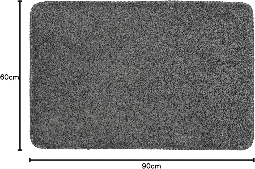 Kleine Wolke Badteppich, Polyester, Grau, 1 cm cm 60 x 90 cm Grau, 60 x 90 cm Grau