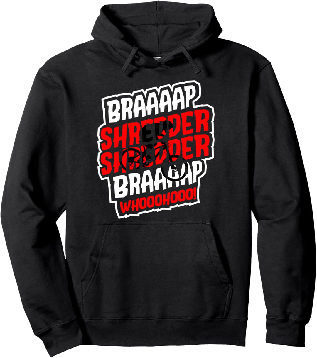 Downhill MTB Mountainbike Fahrrad Abfahrt Bikepark BRAAP Fun Pullover Hoodie