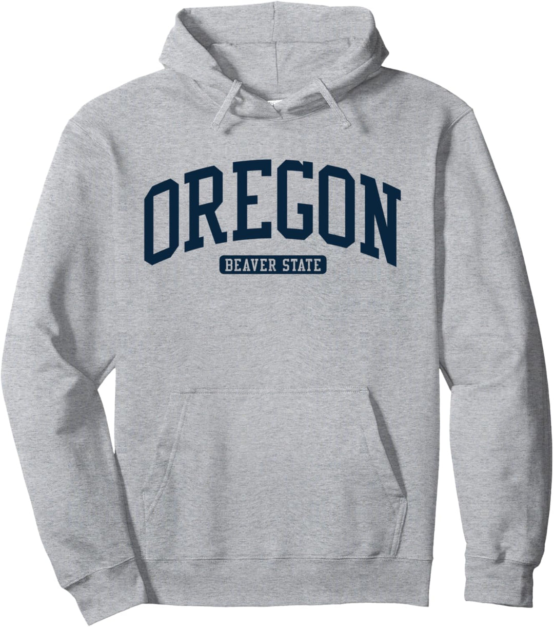 Marineblau im Stil der Oregon College University Pullover Hoodie