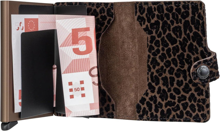 Secrid Damen Geldbörse Miniwallet Leo One Size Brown Einheitsgrösse, Brown Einheitsgrösse