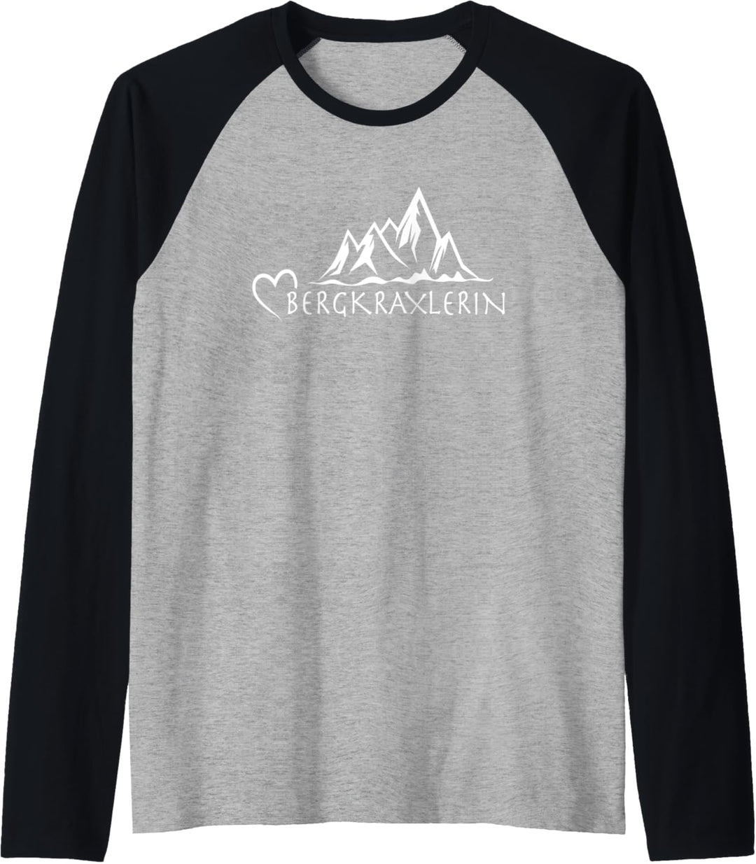 Berge Herz Alpenherz Gebirge Alpen Trekking - BERGKRAXLERIN Raglan