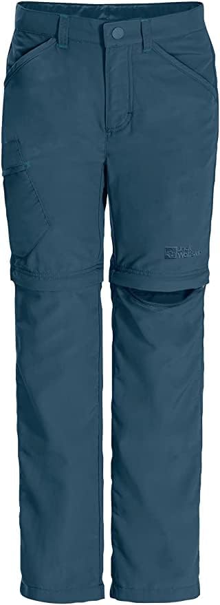 Jack Wolfskin Unisex Kinder Outdoorhose Safari Zip Off Pants K 92 Dark Sea, 92 Dark Sea