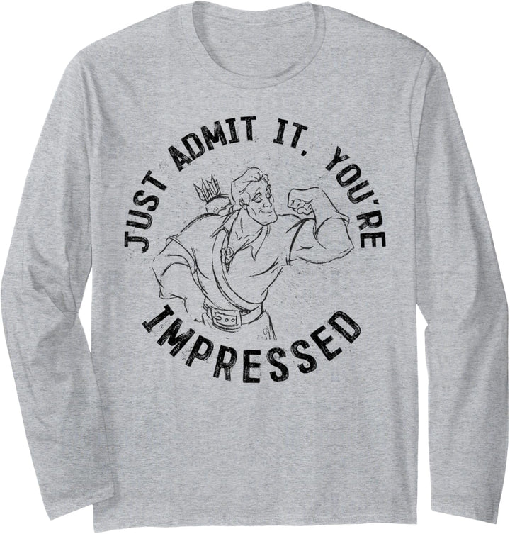 Disney Beauty And The Beast Gaston Admit It You're Impressed Langarmshirt