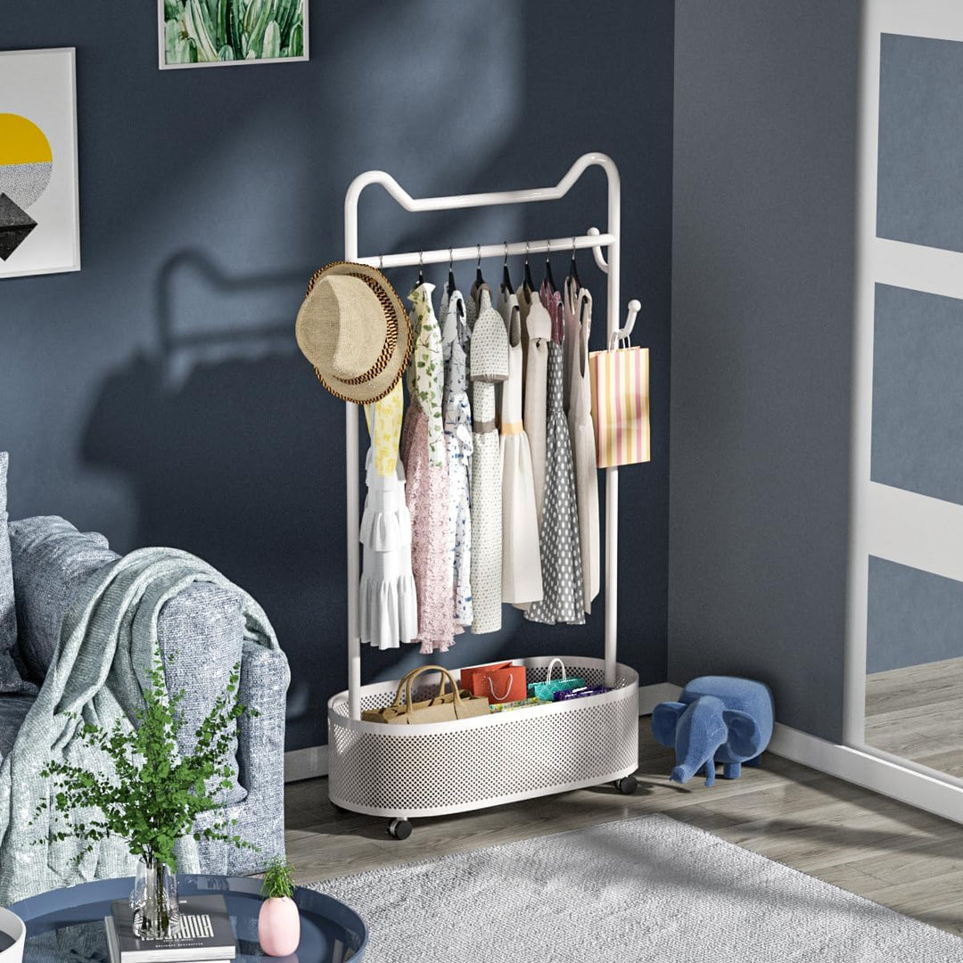 Metall-Kleiderständer Kleiderständer Home Clothing Rack mit Lagerung Regal für hängende Kleidung Män