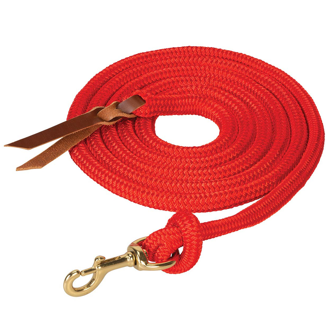 Weaver Leather Rough Out geöltes Brustkragen, Unisex-Erwachsene, Poly Cowboy Lead with Snap, 5/8" x