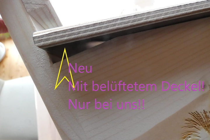 Qualität aus Niederbayern ARBRIKADREX Eichhörnchenfutterhaus- Eichhörnchen-Haus Kobel Witterungsbest
