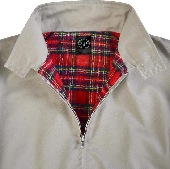 Original GearUp® Harrington Jacke English Style in 12 verschiedenen Designs wählbar, Beige