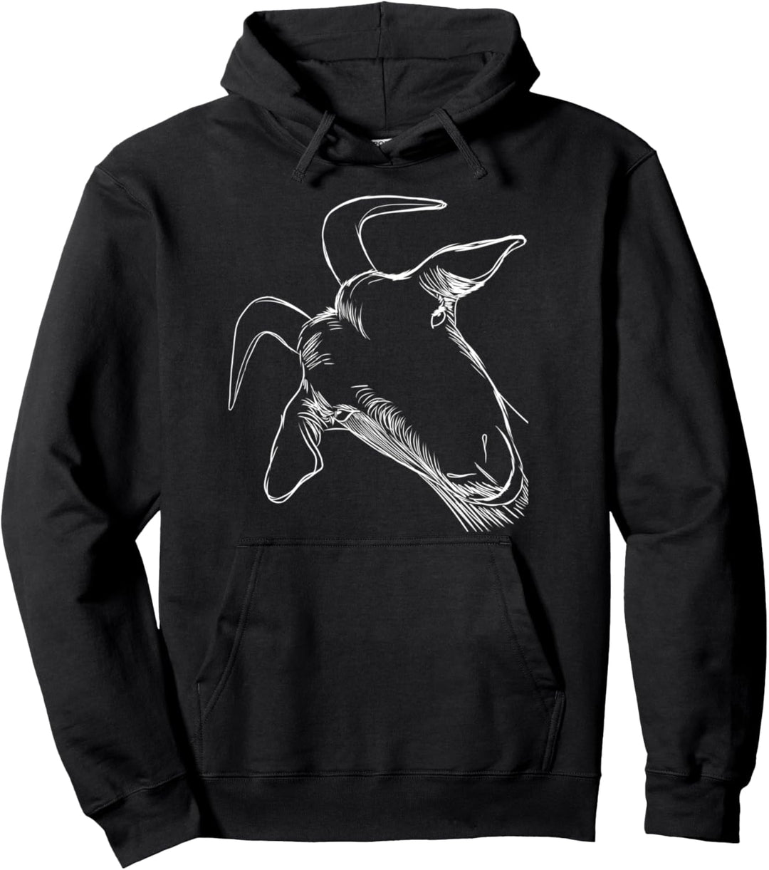 Ziege Pullover Hoodie
