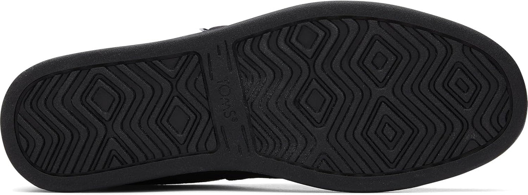 TOMS Herren Alp FWD Flacher Slipper 40.5 EU Black Black Recycled Cotton Canvas, 40.5 EU Black Black
