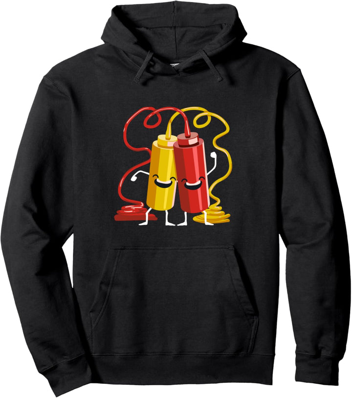 Ketchup &amp; Senf Geschenk für einen Grill Chef Pullover Hoodie