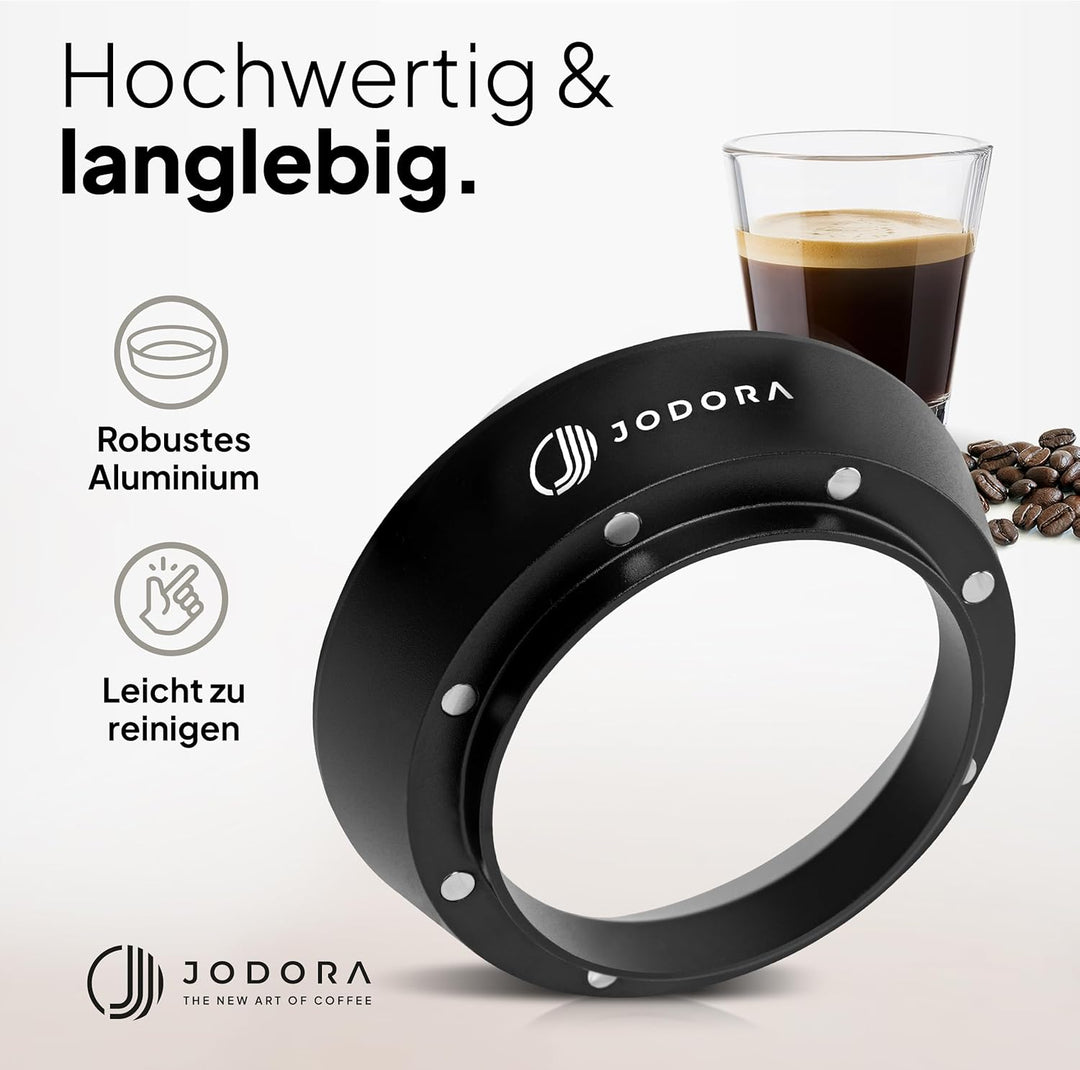 Dosierring 58mm 2.0 - Sauberer Arbeitsplatz & Effektive Nutzung von Kaffeemehl - Stabiler Siebträger