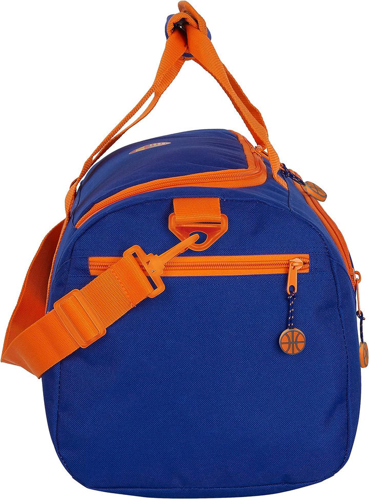 Valencia, Blau/orange, 260x120x150 mm, Sporttasche, Sporttasche