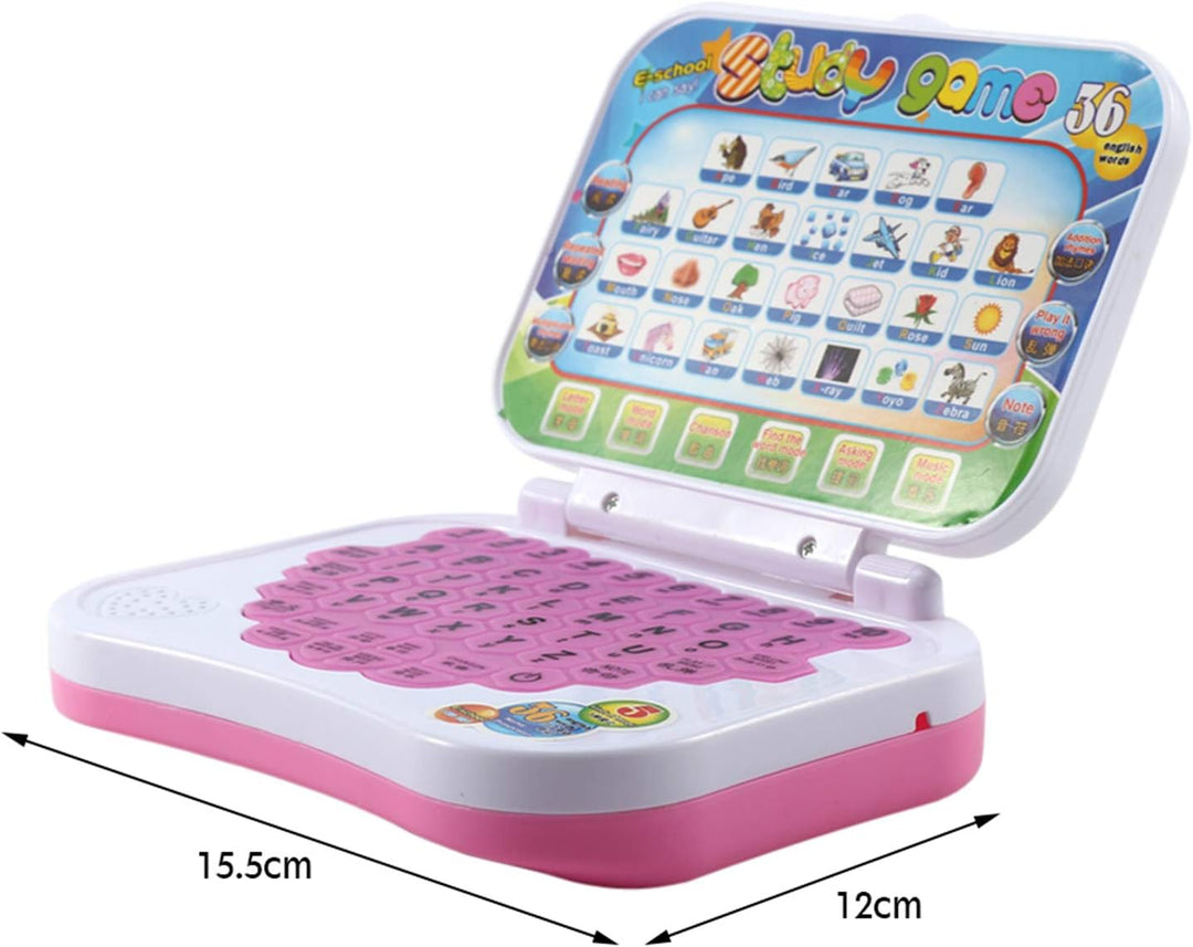 Kinder Laptop Spielzeug, Zweisprachige Pädagogische Lernstudie Spielzeug Laptop Laptop Computerspiel