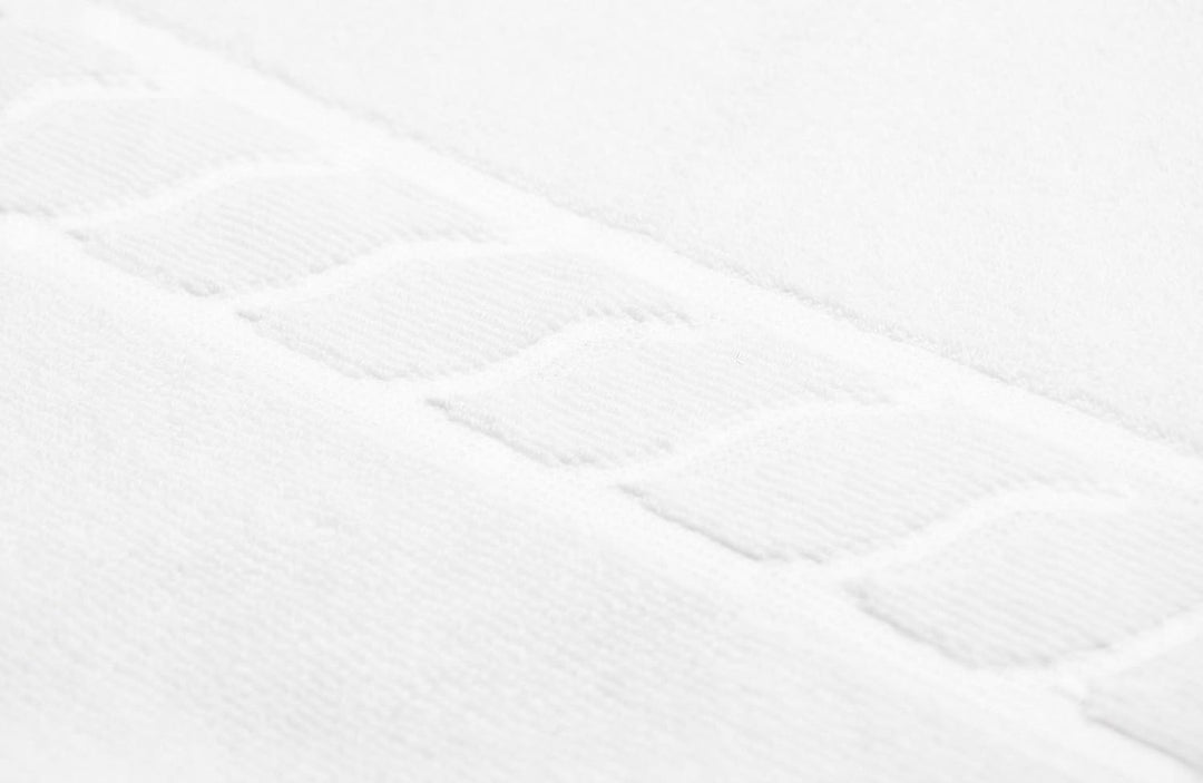 ZOLLNER 6er Set Handtücher mit Zopfmuster, Baumwolle, ca. 50x100 cm, weiss Weiss 50 x 100 cm, Weiss
