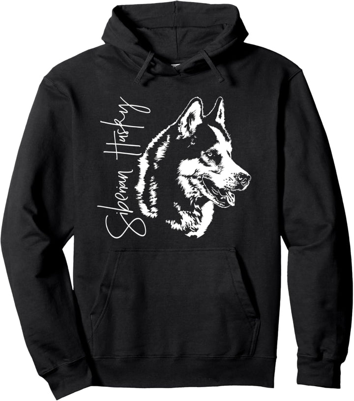 Siberian Husky Schlittenhund Hunde Portrait Hundeportrait Pullover Hoodie