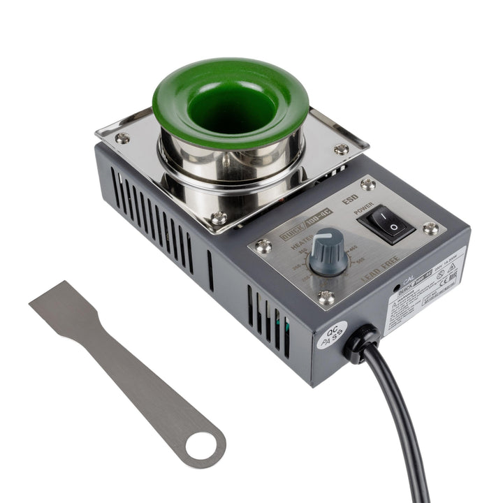 QUICK sensorgeregelter Löttiegel 200 W Lötbad rund Ø36mm 150-500°C QU100-4C rund