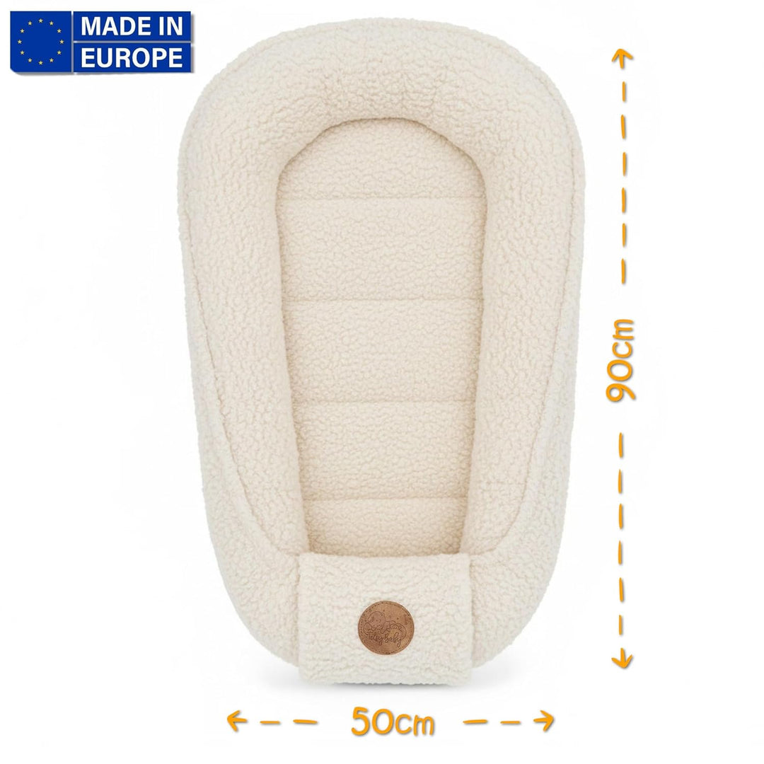 Babynest Nestchen Baby aus boucle - Babynestchen Neugeborene Nest für Kinder Bett und Babybett tragb