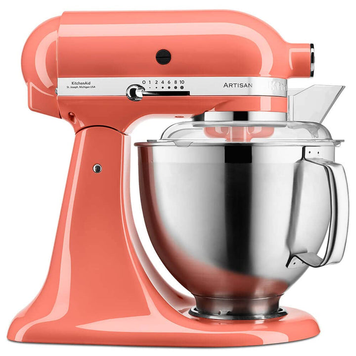 KitchenAid ARTISAN 4,8 L Küchenmaschine mit kippbarem Motorkopf 5KSM185PS (Koralle) Coral, Coral