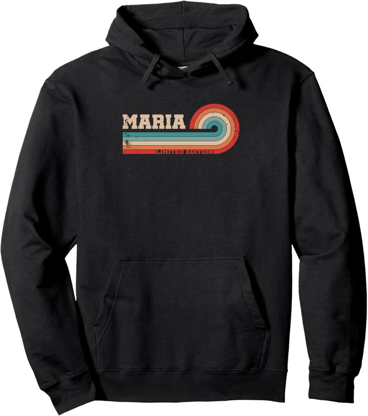 Maria Name I Vintage & Strand I Personalisiertes Maria Pullover Hoodie