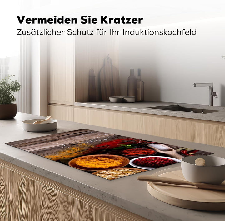 KitchenYeah© Herdabdeckplatte Einteilig Induktionsmatte Küche Abdeckung Ceranfeld Herd Abdeckplatte