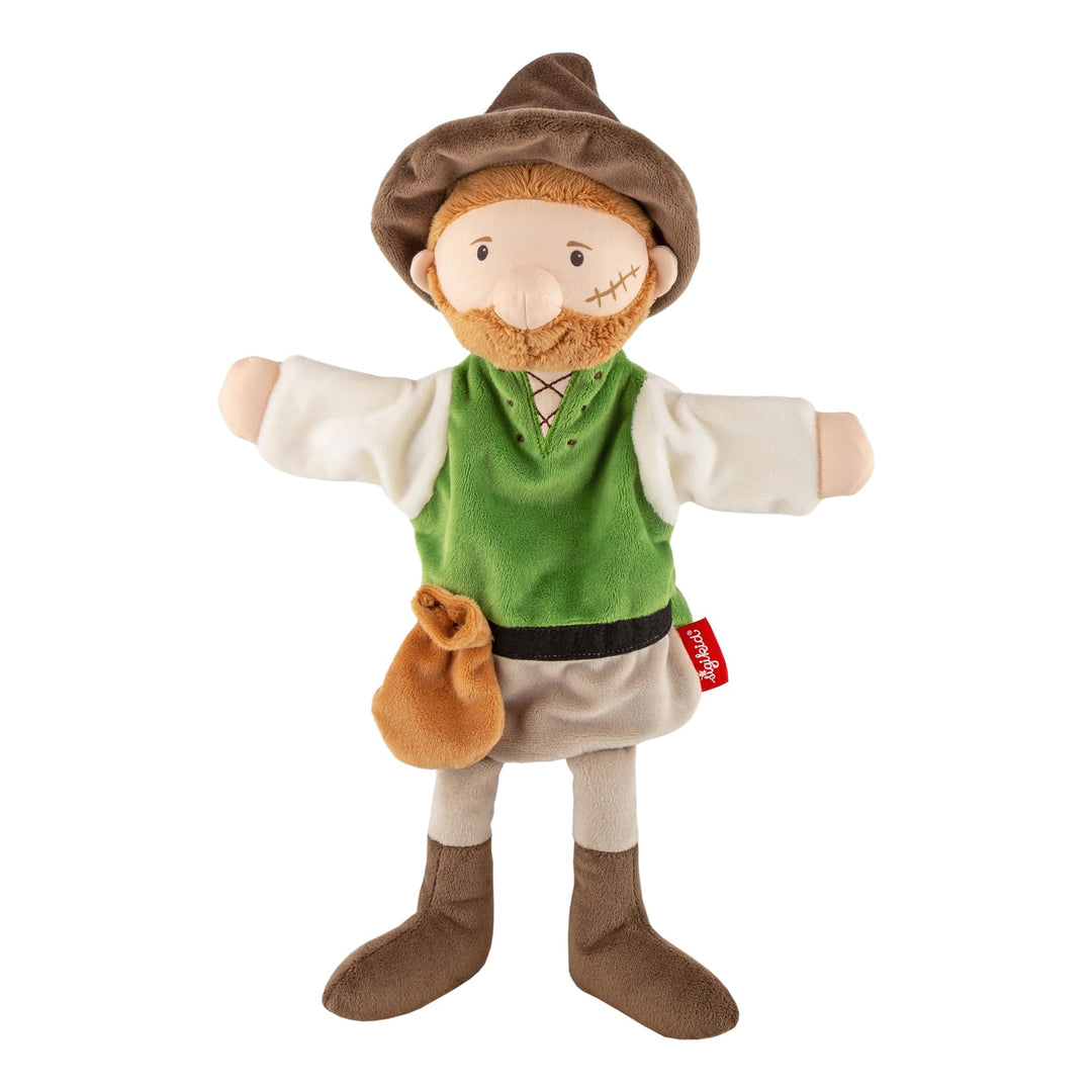 sigikid 43347 Handspielpuppe, grün/Räuber, OneSize, Grün/Räuber