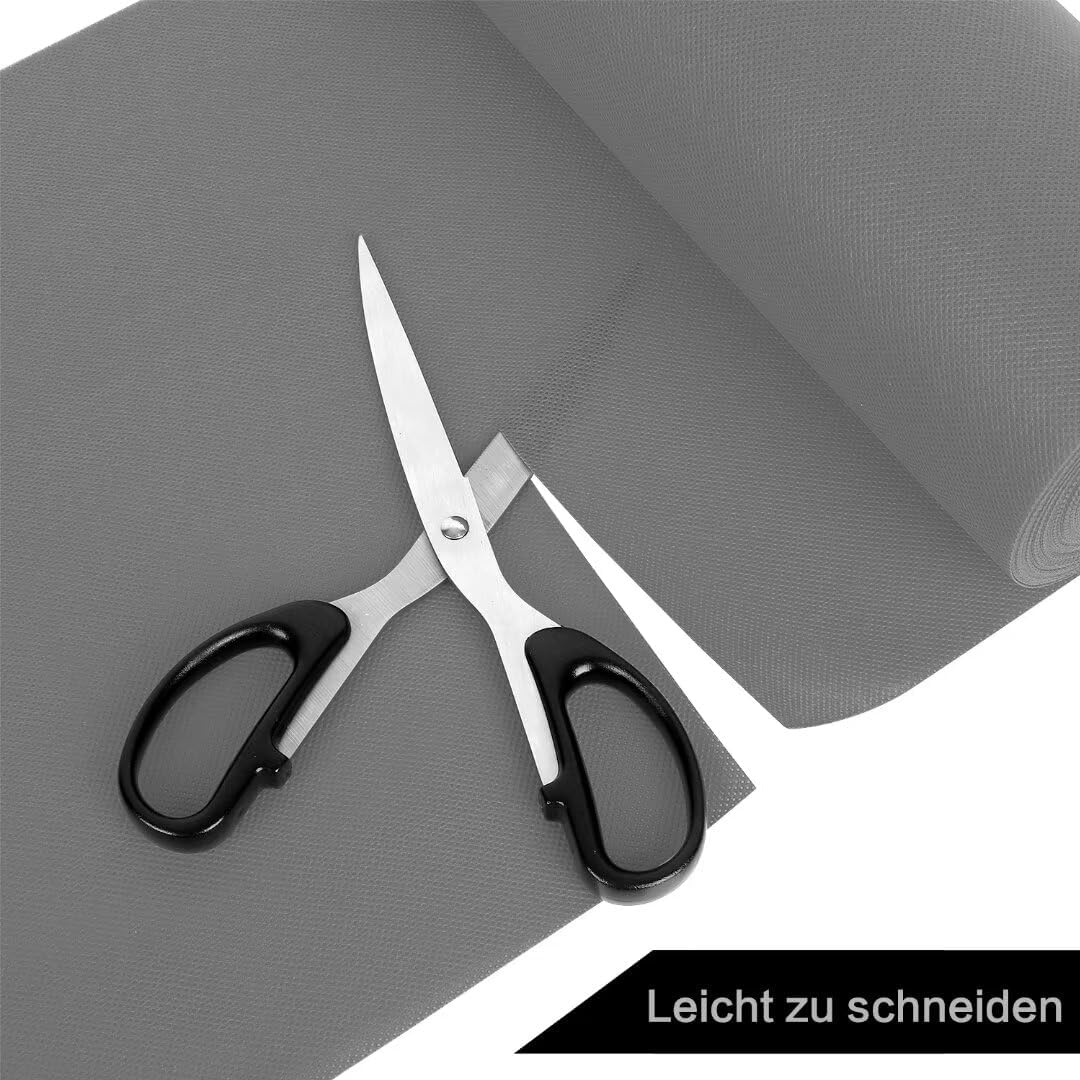 Tischdeckenrolle, 1.18 × 25M, Grau, Einweg Vlies Stoffähnlich Tischdecke Rolle, Meterware Tischtuchr