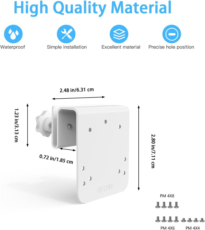 Dachrinnenhalterung für TP-Link Tapo C310/C320WS/C325WB Überwachungskamera Aussen & DEKCO 2K/3MP Übe