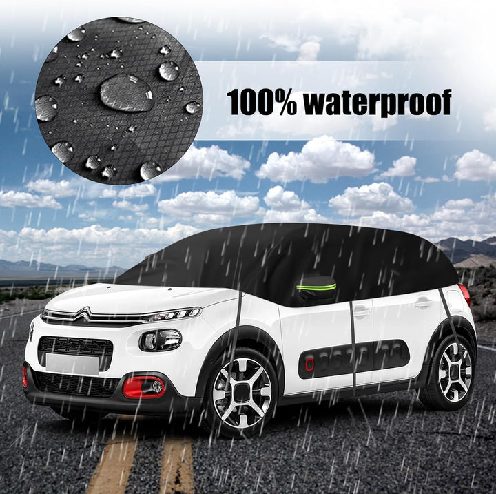 Halbe Autoabdeckung Ersatz für Citroen C3 2009-2025, Softtop Dachschutz Autoabdeckung Wasserdicht, H