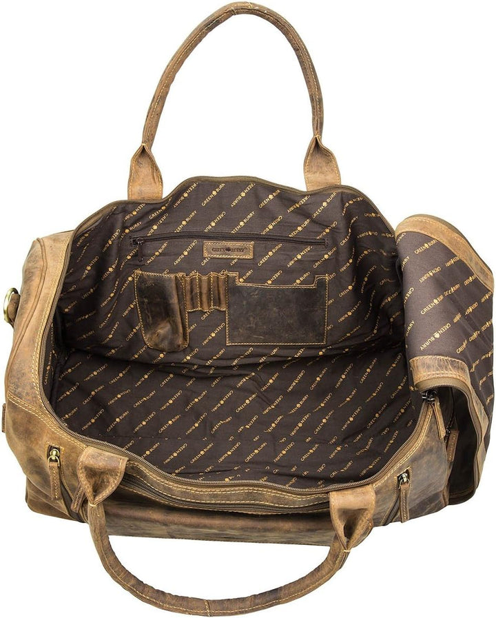 Green Burry Reisetasche 1736, Reisetasche Braun, Braun