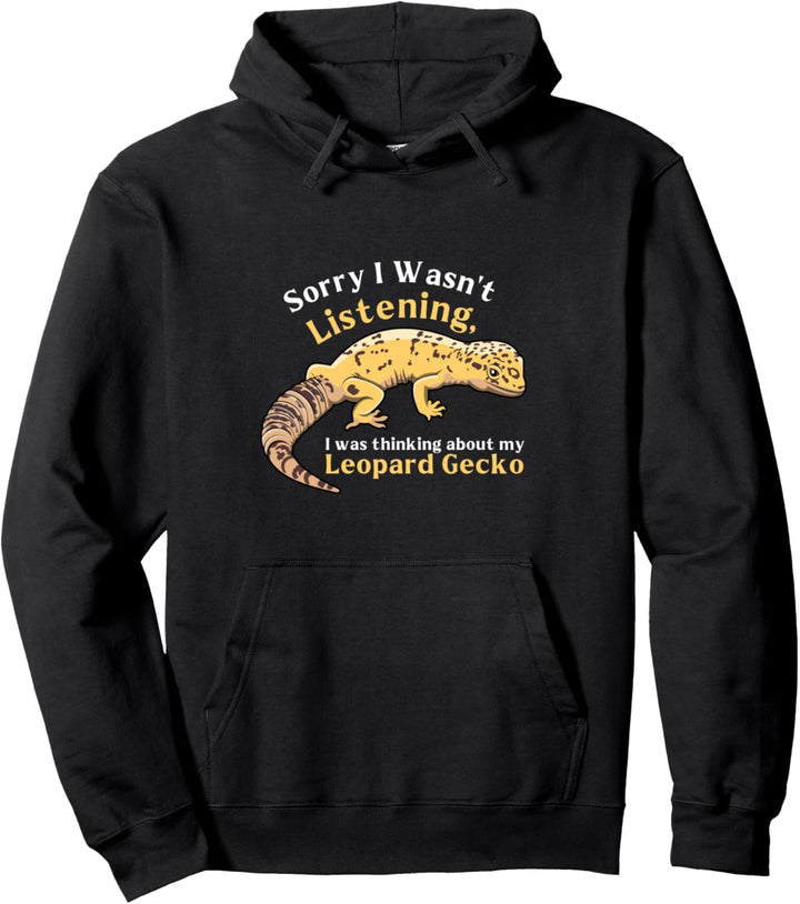 Ich denke an mein Leopard Gecko Nettes Reptil Pullover Hoodie